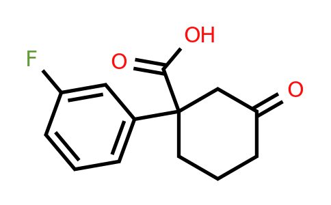 1956386-18-7 | 1-(3-Fluorophenyl)-3-oxocyclohexanecarboxylic acid