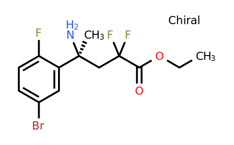 1956435-38-3 | (S)-Ethyl 4-amino-4-(5-bromo-2-fluorophenyl)-2,2-difluoropentanoate