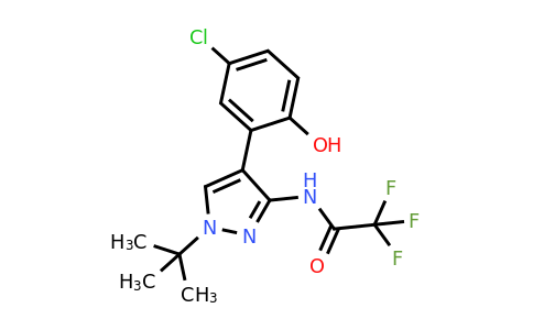N-(1-(tert-Butyl)-4-(5-chloro-2-hydroxyphenyl)-1H-pyrazol-3-yl)-2,2,2-trifluoroacetamide