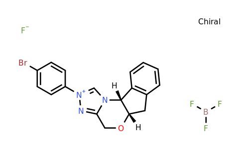 (5aS,10bR)-2-(4-Bromophenyl)-5a,10b-dihydro-4H,6H-indeno[2,1-b][1,2,4]triazolo[4,3-d][1,4]oxazin-2-ium tetrafluoroborate