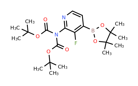 1983984-75-3 | tert-Butyl (tert-butoxycarbonyl)(3-fluoro-4-(4,4,5,5-tetramethyl-1,3,2-dioxaborolan-2-yl)pyridin-2-yl)carbamate