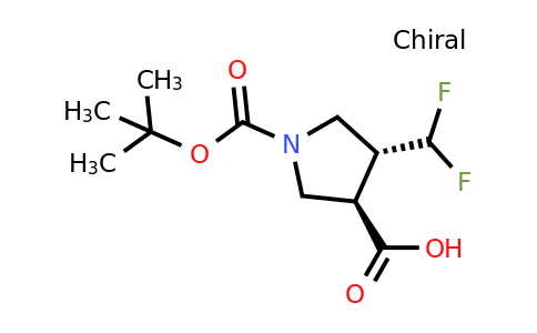 1993278-98-0 | trans-1-tert-butoxycarbonyl-4-(difluoromethyl)pyrrolidine-3-carboxylic acid