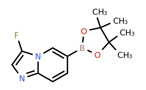 2001563-57-9 | (3-FLUOROIMIDAZO[1,2-A]PYRIDIN-6-YL)BORONIC ACID PINACOL ESTER