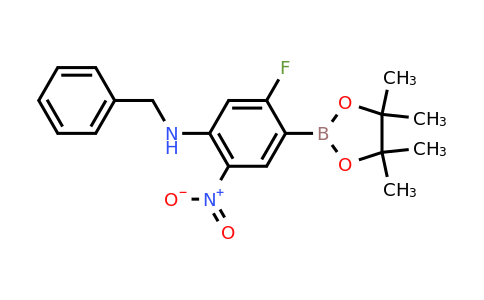 2018286-73-0 | N-BEnzyl-5-fluoro-2-nitro-4-(tetramethyl-1,3,2-dioxaborolan-2-yl)aniline