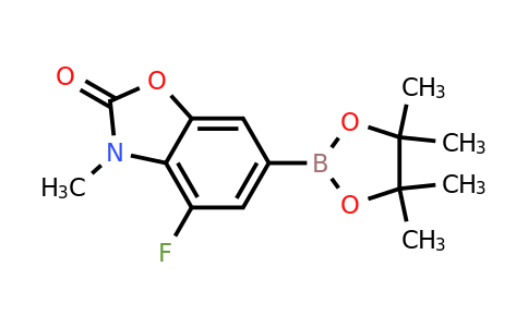 2020021-58-1 | 4-Fluoro-3-methyl-6-(4,4,5,5-tetramethyl-1,3,2-dioxaborolan-2-yl)benzo[d]oxazol-2(3H)-one