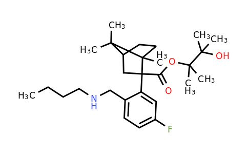 2044702-81-8 | 3-Hydroxy-2,3-dimethylbutan-2-yl 2-(2-((butylamino)methyl)-5-fluorophenyl)-1,7,7-trimethylbicyclo[2.2.1]heptane-2-carboxylate