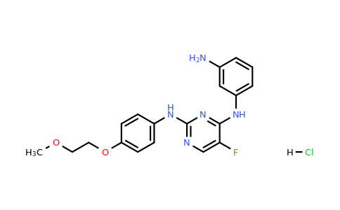 2044706-73-0 | N4-(3-Aminophenyl)-5-fluoro-N2-(4-(2-methoxyethoxy)phenyl)pyrimidine-2,4-diamine hydrochloride