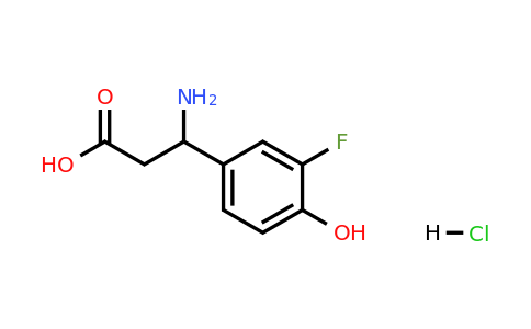 2061980-54-7 | 3-Amino-3-(3-fluoro-4-hydroxyphenyl)propanoic acid hydrochloride
