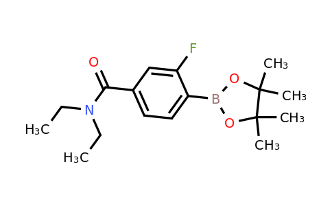 2071741-37-0 | N,N-Diethyl-3-fluoro-4-(4,4,5,5-tetramethyl-1,3,2-dioxaborolan-2-yl)benzamide