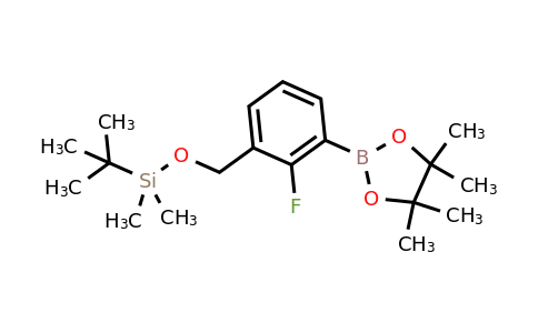 2075759-12-3 | tert-Butyl((2-fluoro-3-(4,4,5,5-tetramethyl-1,3,2-dioxaborolan-2-yl)benzyl)oxy)dimethylsilane