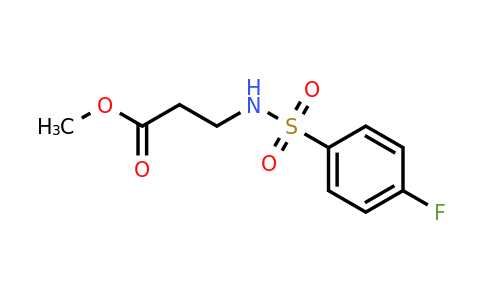 208121-68-0 | Methyl 3-(4-fluorobenzenesulfonamido)propanoate