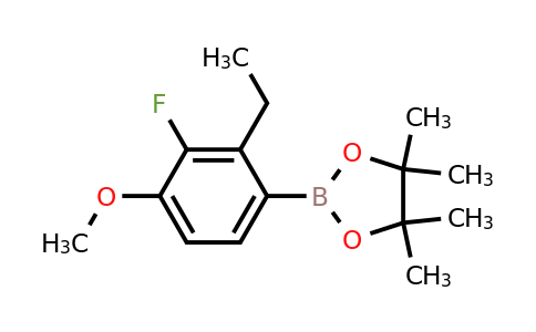 2082789-56-6 | 2-(2-ETHYL-3-FLUORO-4-METHOXYPHENYL)-4,4,5,5-TETRAMETHYL-1,3,2-DIOXABOROLANE