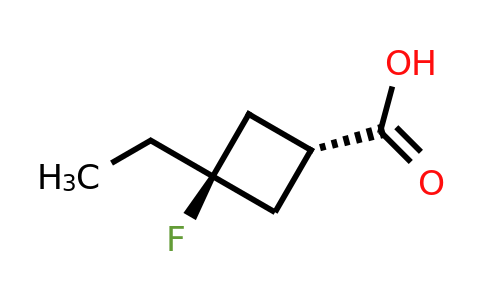 2090251-20-8 | trans-3-ethyl-3-fluorocyclobutane-1-carboxylic acid