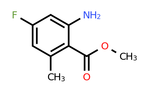 2091781-95-0 | Methyl 2-amino-4-fluoro-6-methylbenzoate