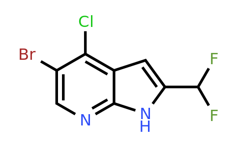 2092583-50-9 | 5-Bromo-4-chloro-2-(difluoromethyl)-1H-pyrrolo[2,3-b]pyridine