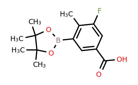 2093221-12-4 | 3-Fluoro-4-methyl-5-(4,4,5,5-tetramethyl-1,3,2-dioxaborolan-2-yl)benzoic acid