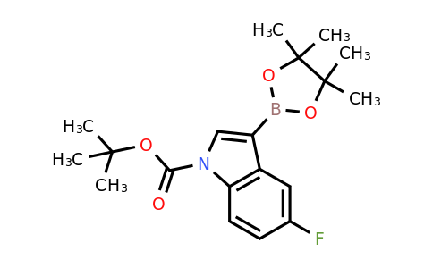 2095464-28-9 | TERT-BUTYL 5-FLUORO-3-(4,4,5,5-TETRAMETHYL-1,3,2-DIOXABOROLAN-2-YL)-1H-INDOLE-1-CARBOXYLATE
