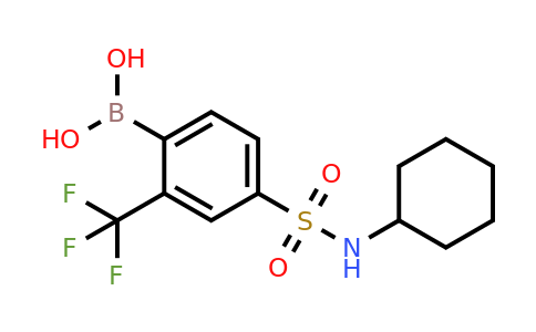 2096329-66-5 | (4-(N-Cyclohexylsulfamoyl)-2-(trifluoromethyl)phenyl)boronic acid