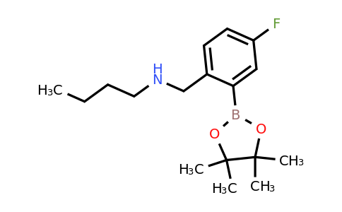 2096329-98-3 | N-(4-Fluoro-2-(4,4,5,5-tetramethyl-1,3,2-dioxaborolan-2-yl)benzyl)butan-1-amine