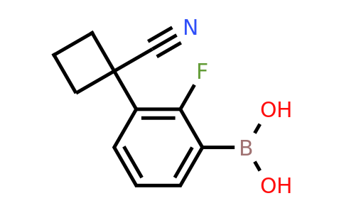2096330-05-9 | (3-(1-Cyanocyclobutyl)-2-fluorophenyl)boronic acid