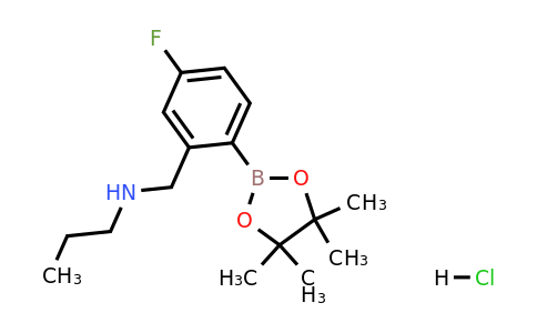 2096330-19-5 | N-(5-Fluoro-2-(4,4,5,5-tetramethyl-1,3,2-dioxaborolan-2-yl)benzyl)propan-1-amine hydrochloride