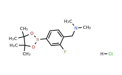 2096332-16-8 | 4-(N,N-Dimethylaminomethyl)-3-fluorophenylboronic acid, pinacol ester, HCl