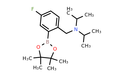 2096332-47-5 | N-(4-Fluoro-2-(4,4,5,5-tetramethyl-1,3,2-dioxaborolan-2-yl)benzyl)-N-isopropylpropan-2-amine