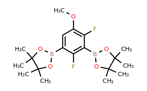 2096332-73-7 | 2,2'-(2,4-Difluoro-5-methoxy-1,3-phenylene)bis(4,4,5,5-tetramethyl-1,3,2-dioxaborolane)