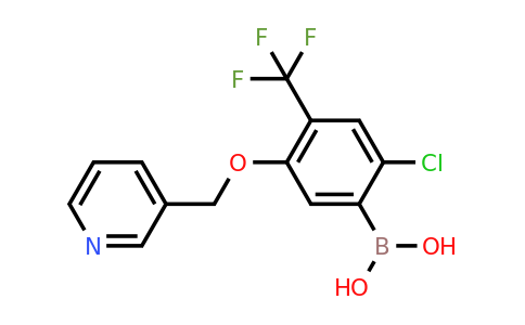 2096333-03-6 | (2-Chloro-5-(pyridin-3-ylmethoxy)-4-(trifluoromethyl)phenyl)boronic acid
