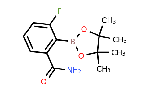 2096333-57-0 | 2-Carbamoyl-6-fluorophenylboronic acid pinacol ester
