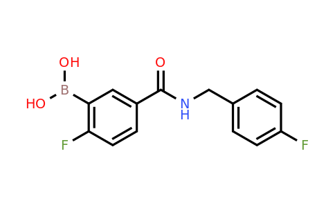 2096333-62-7 | 2-FLuoro-5-(4-fluorobenzylcarbamoyl)benzeneboronic acid