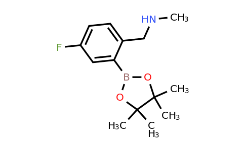 2096334-69-7 | 2-(N-Methylaminomethyl)-5-fluorophenylboronic acid, pinacol ester