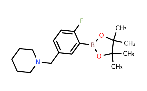 2096335-83-8 | 2-Fluoro-5-(piperidinomethyl)phenylboronic acid, pinacol ester