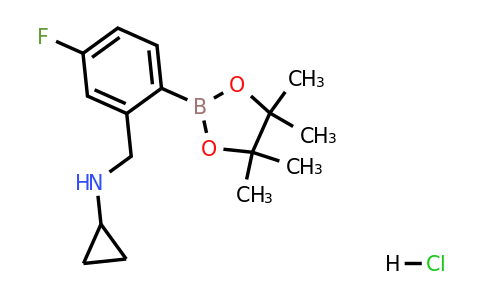 2096335-87-2 | 4-Fluoro-2-(N-cyclopropylaminomethyl)phenylboronic acid pinacol ester, HCl