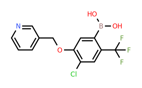 2096336-88-6 | (4-Chloro-5-(pyridin-3-ylmethoxy)-2-(trifluoromethyl)phenyl)boronic acid