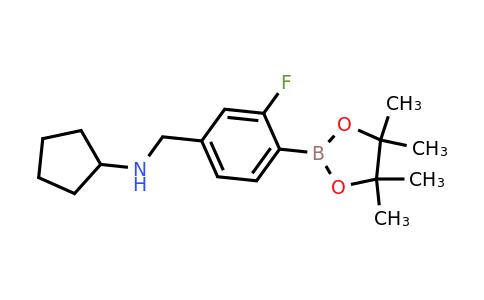 2096337-39-0 | 4-(N-Cyclopentylaminomethyl)-2-fluorophenylboronic acid, pinacol ester