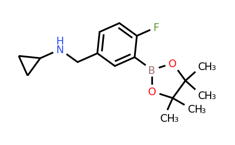 2096338-43-9 | 5-(Cyclopropylaminomethyl)-2-fluorophenylboronic acid pinacol ester