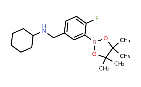 2096340-16-6 | 5-(N-Cyclohexylaminomethyl)-2-fluorophenylboronic acid, pinacol ester
