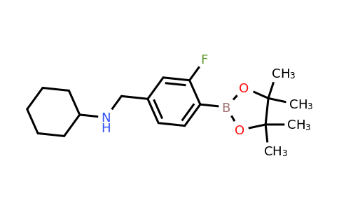 2096340-18-8 | 4-(N-Cyclohexylaminomethyl)-2-fluorophenylboronic acid, pinacol ester