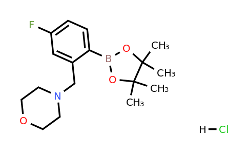2096340-34-8 | 4-Fluoro-2-(morpholinomethyl)phenylboronic acid, pinacol ester, HCl