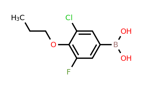 2096341-48-7 | (3-Chloro-5-fluoro-4-propoxyphenyl)boronic acid