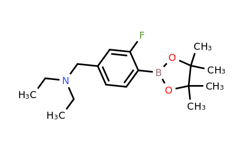 2096341-88-5 | N-Ethyl-N-(3-fluoro-4-(4,4,5,5-tetramethyl-1,3,2-dioxaborolan-2-yl)benzyl)ethanamine