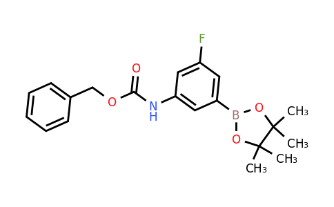 2096997-12-3 | Benzyl (3-fluoro-5-(4,4,5,5-tetramethyl-1,3,2-dioxaborolan-2-yl)phenyl)carbamate