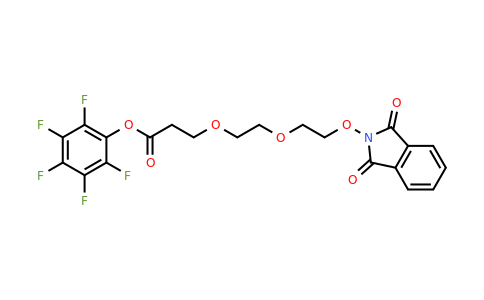 2101206-47-5 | Perfluorophenyl 3-(2-(2-(1,3-Dioxoisoindolin-2-Yloxy)ethoxy)ethoxy)propanoate