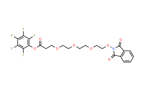 2101206-87-3 | Perfluorophenyl 3-(2-(2-(2-(1,3-Dioxoisoindolin-2-Yloxy)ethoxy)ethoxy)ethoxy)propanoate