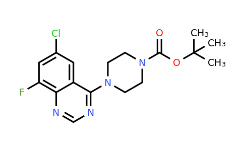2101287-23-2 | tert-Butyl 4-(6-chloro-8-fluoroquinazolin-4-yl)piperazine-1-carboxylate