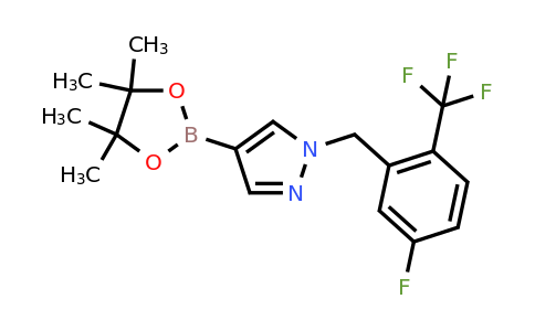2101515-32-4 | 1-(5-Fluoro-2-trifluoromethyl-benzyl)-4-(4,4,5,5-tetramethyl-[1,3,2]dioxaborolan-2-yl)-1h-pyrazole