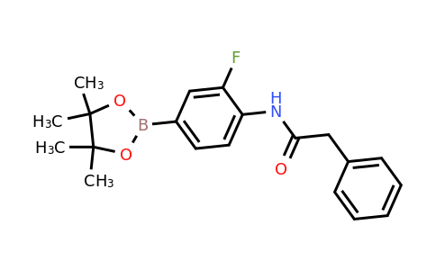 2103386-32-7 | N-(2-Fluoro-4-(4,4,5,5-tetramethyl-1,3,2-dioxaborolan-2-yl)phenyl)-2-phenylacetamide