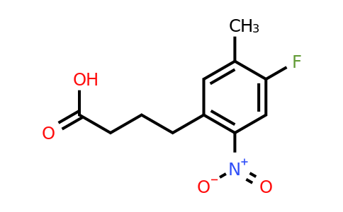 210346-38-6 | 4-(4-Fluoro-5-methyl-2-nitrophenyl)butanoic acid