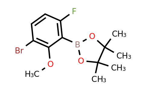 2121511-98-4 | 2-(3-Bromo-6-fluoro-2-methoxyphenyl)-4,4,5,5-tetramethyl-1,3,2-dioxaborolane